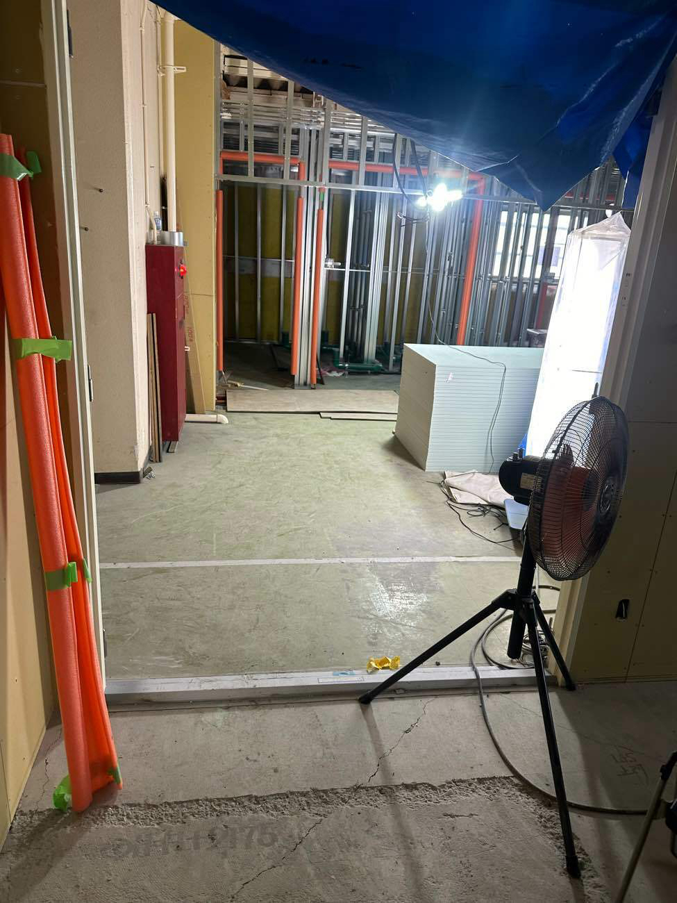 マンション　置床工事　乾式二重床（神奈川県藤沢市）