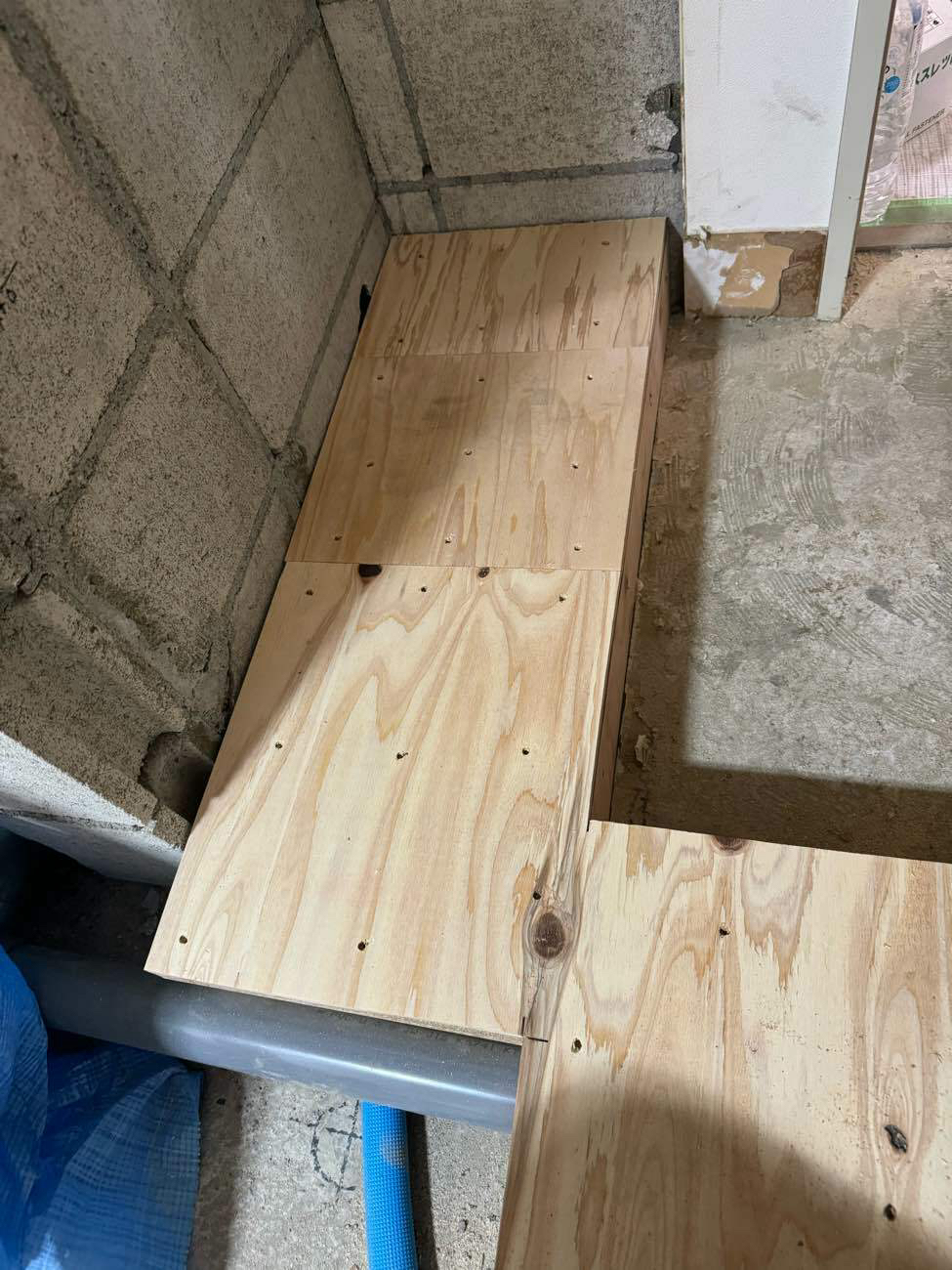 マンション　置床工事　乾式二重床（東京都港区）