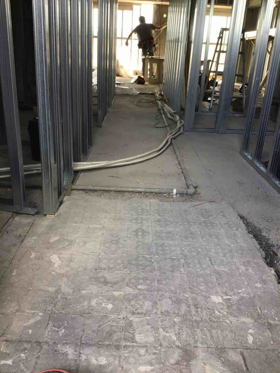 マンション改修　置床工事　乾式二重床（川崎市麻生区）