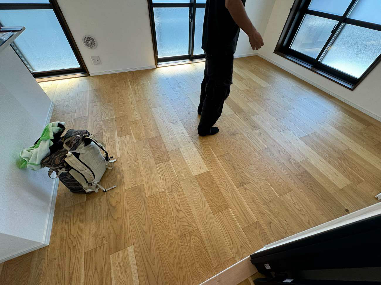 マンション　置床工事　乾式二重床（東京都町田市）