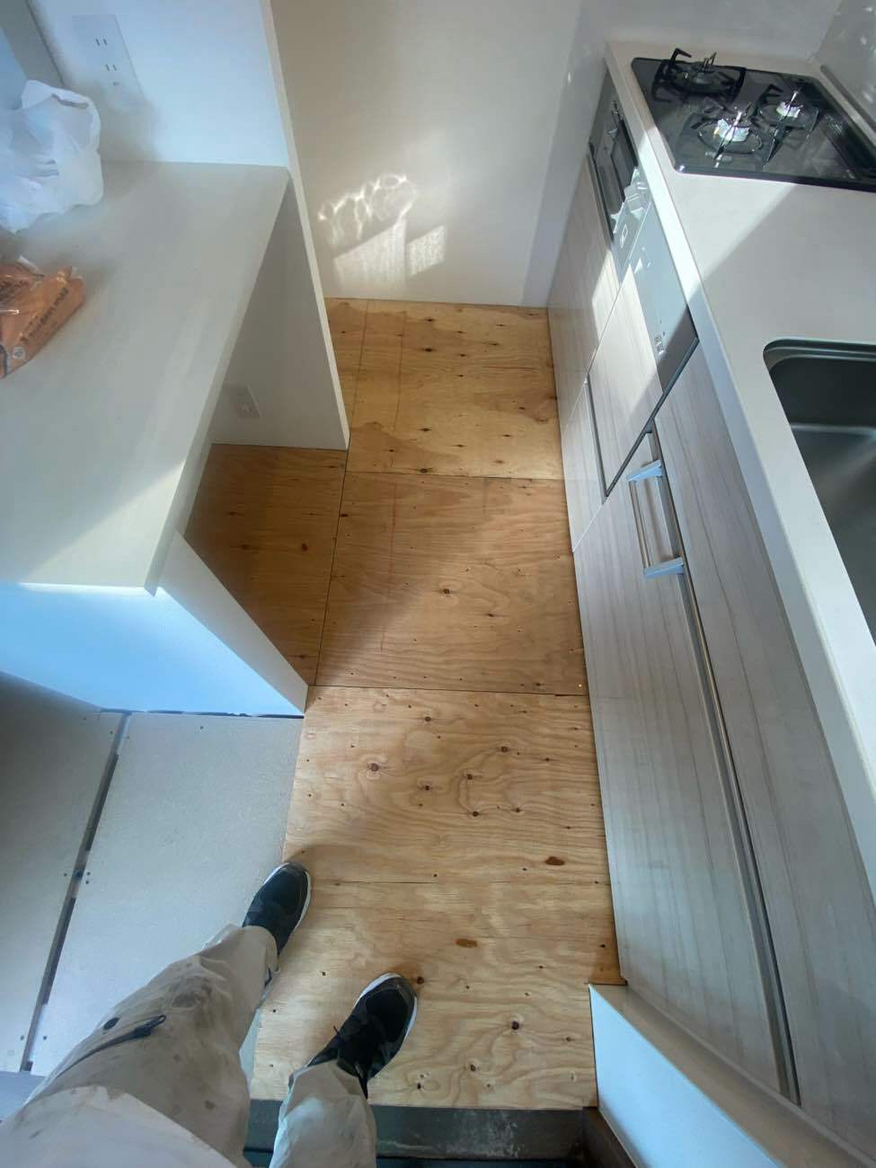 マンション　置床工事　乾式二重床（東京都町田市）