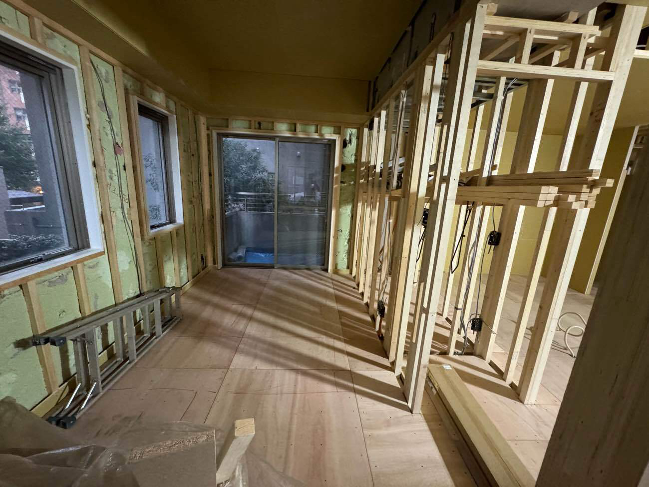 マンション　置床工事　乾式二重床（東京都渋谷区）