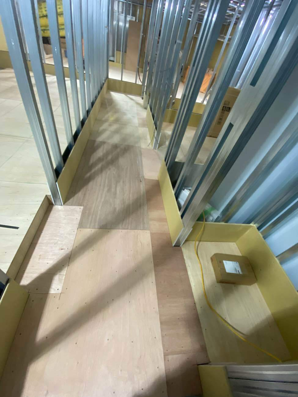 マンション　置床工事　乾式二重床（東京都杉並区）