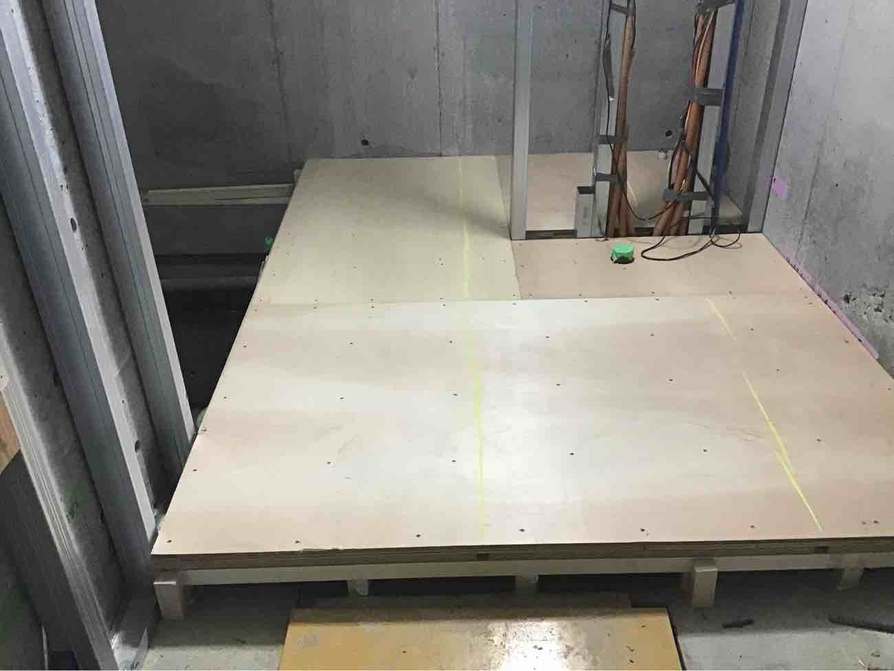 マンション新築　置床工事　フリーフロアCP（東京都板橋区）