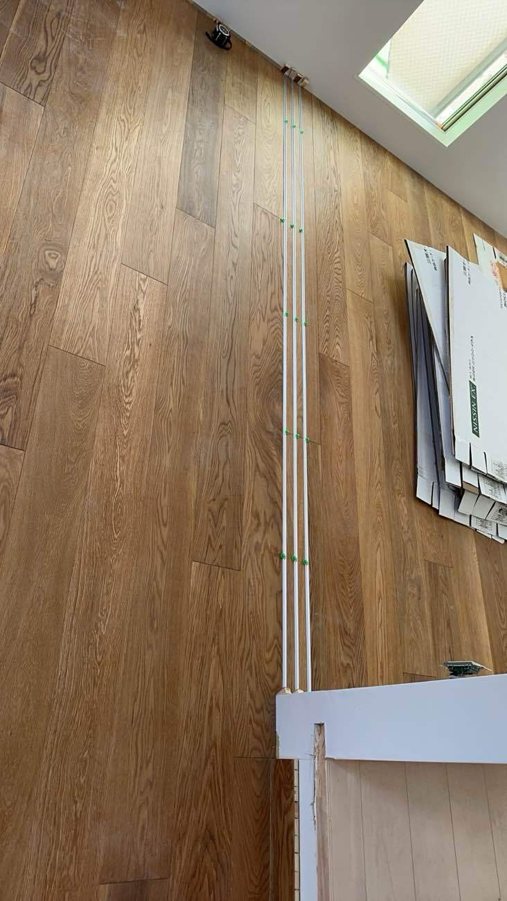 戸建住宅　フローリング工事　無垢フロア（東京都目黒区）