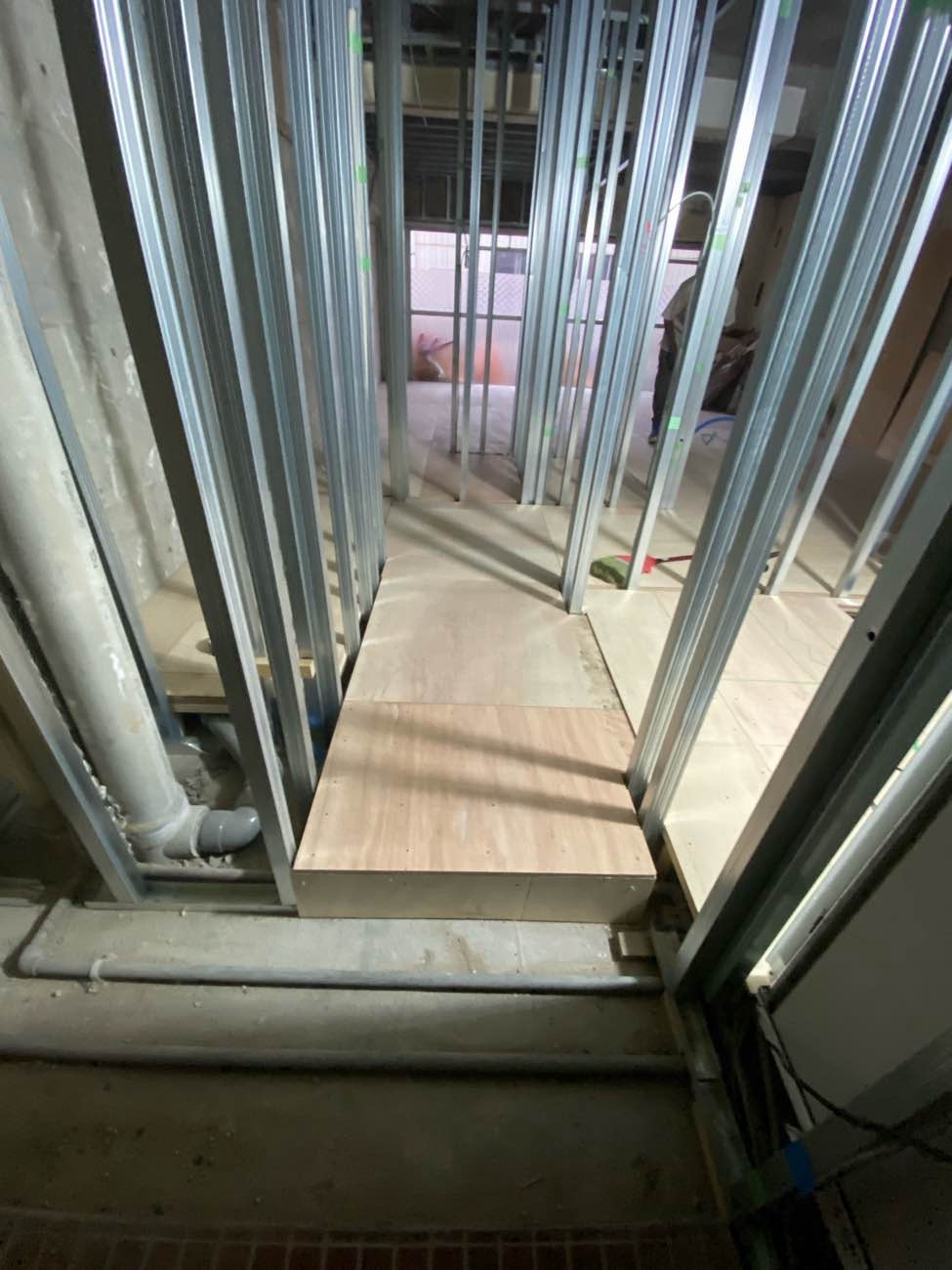 マンション　置床工事　乾式二重床（東京都板橋区）