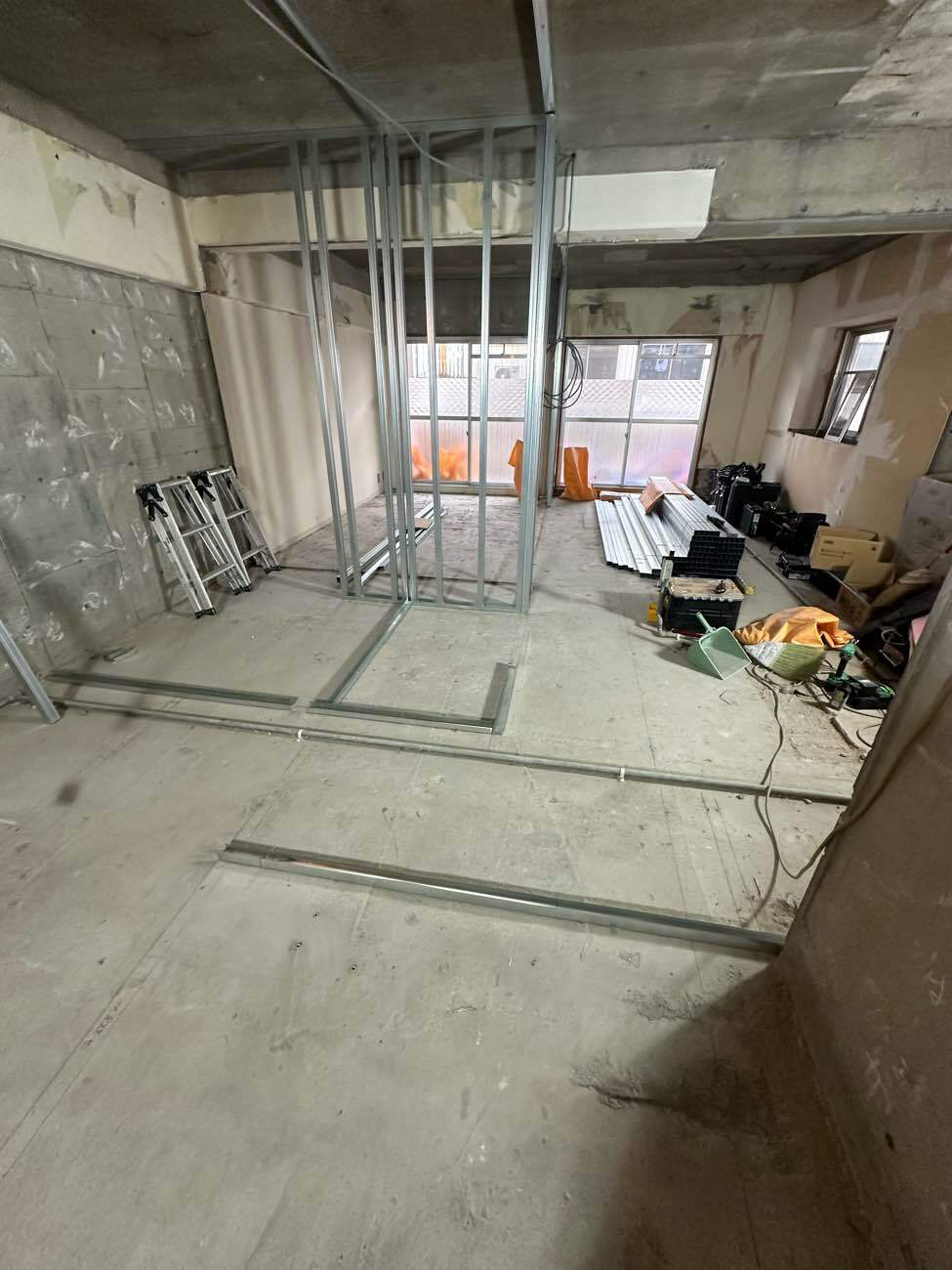 マンション　置床工事　乾式二重床（東京都板橋区）