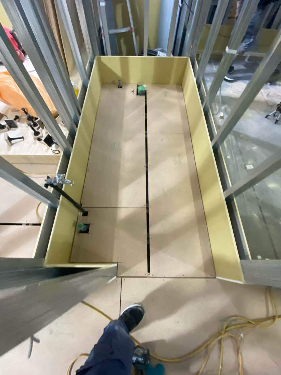 マンション　置床工事　乾式二重床（東京都杉並区）