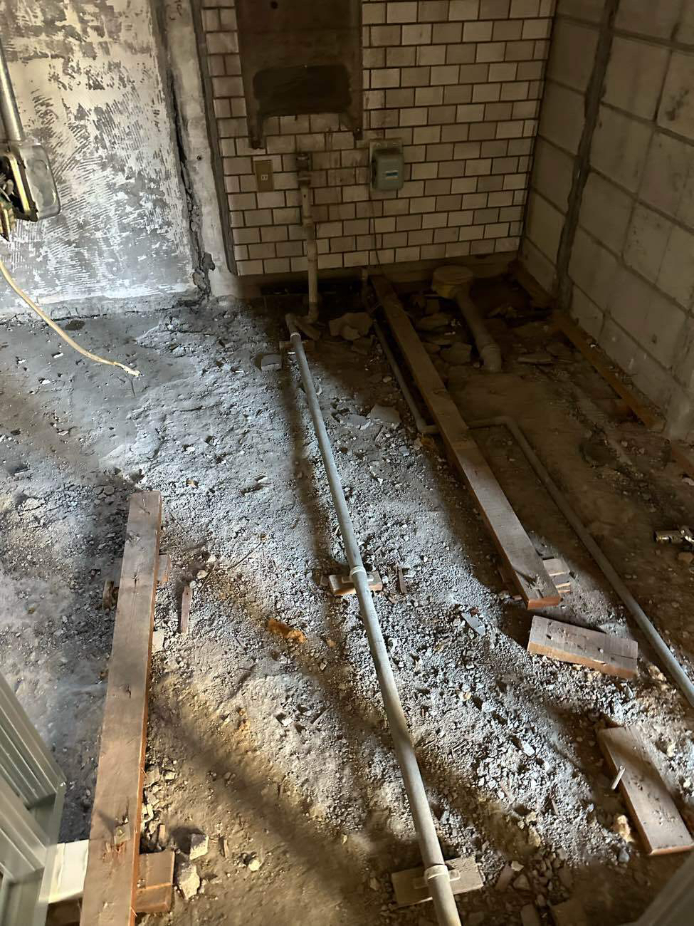 マンション　１日置床工事　乾式二重床（東京都渋谷区）