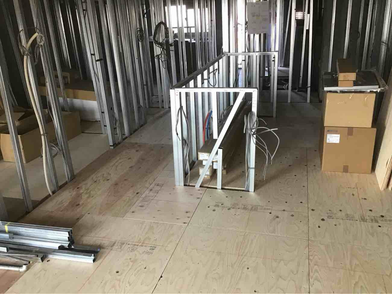 マンション　１日置床工事　乾式二重床（千葉県船橋市）