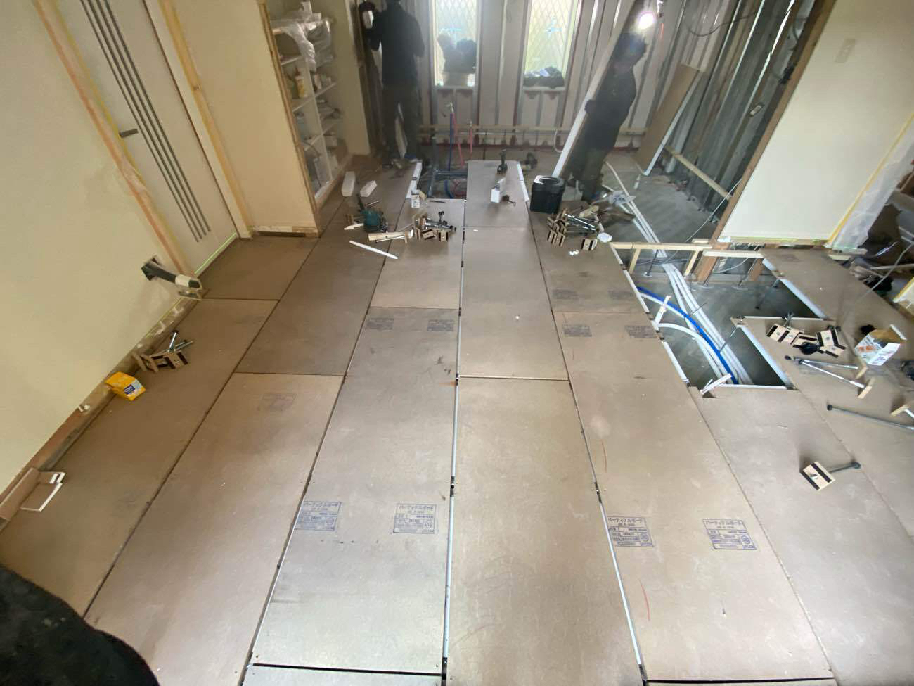 戸建住宅改修　置床工事　乾式二重床（東京都北区）