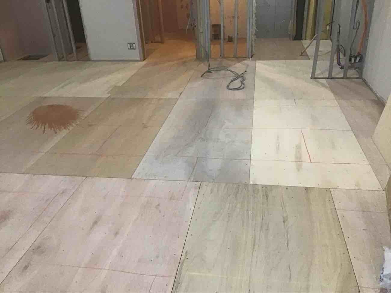 マンション　１日置床工事　フリーフロアCP（東京都渋谷区）