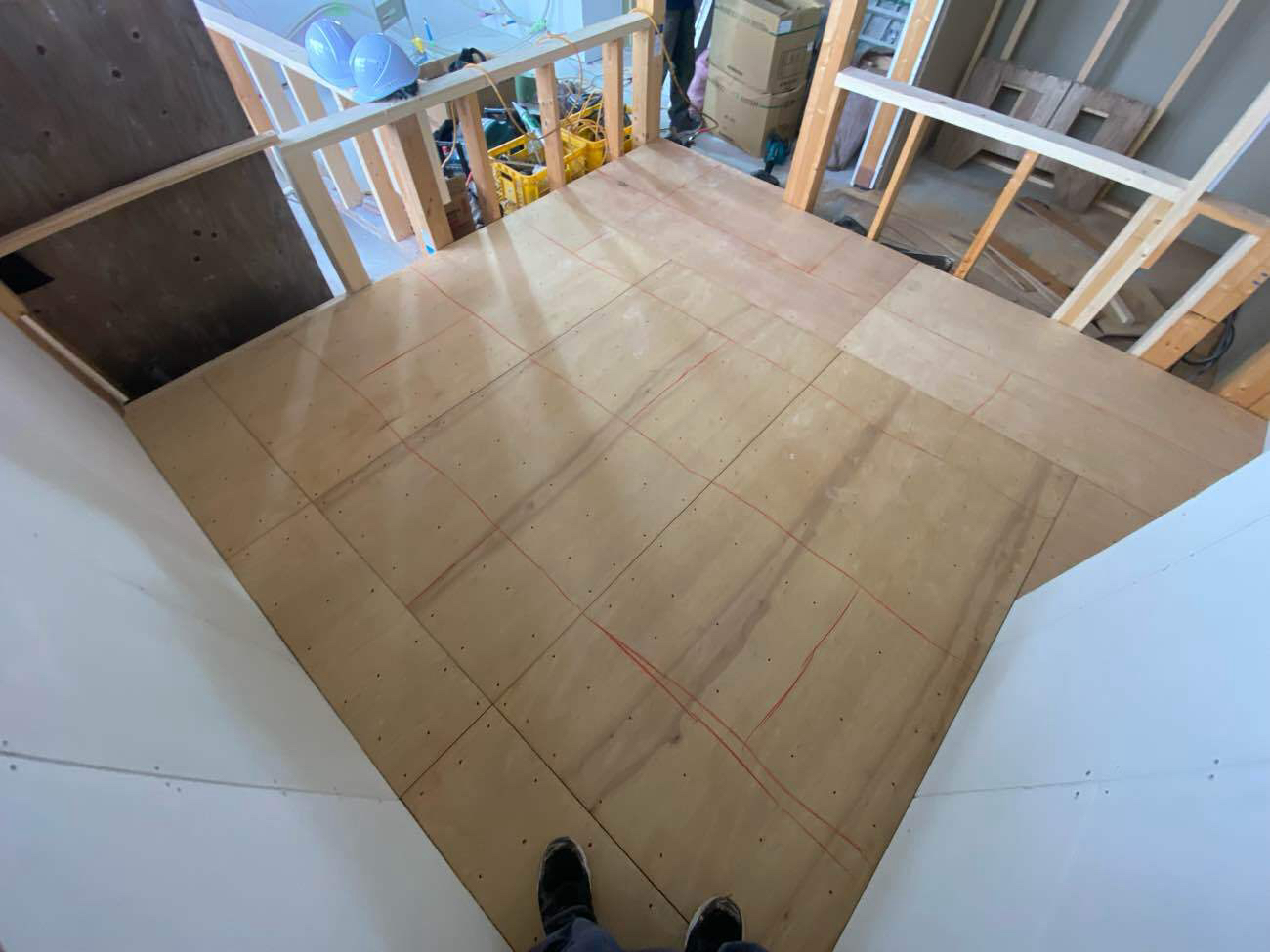 戸建て住宅　追加置床工事　乾式二重床（川崎市麻生区）