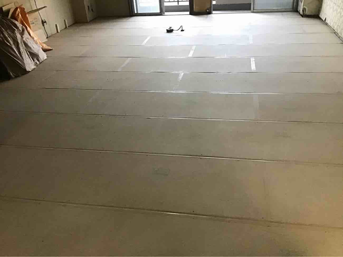 マンション　１日置床工事　乾式二重床（東京都八王子市）