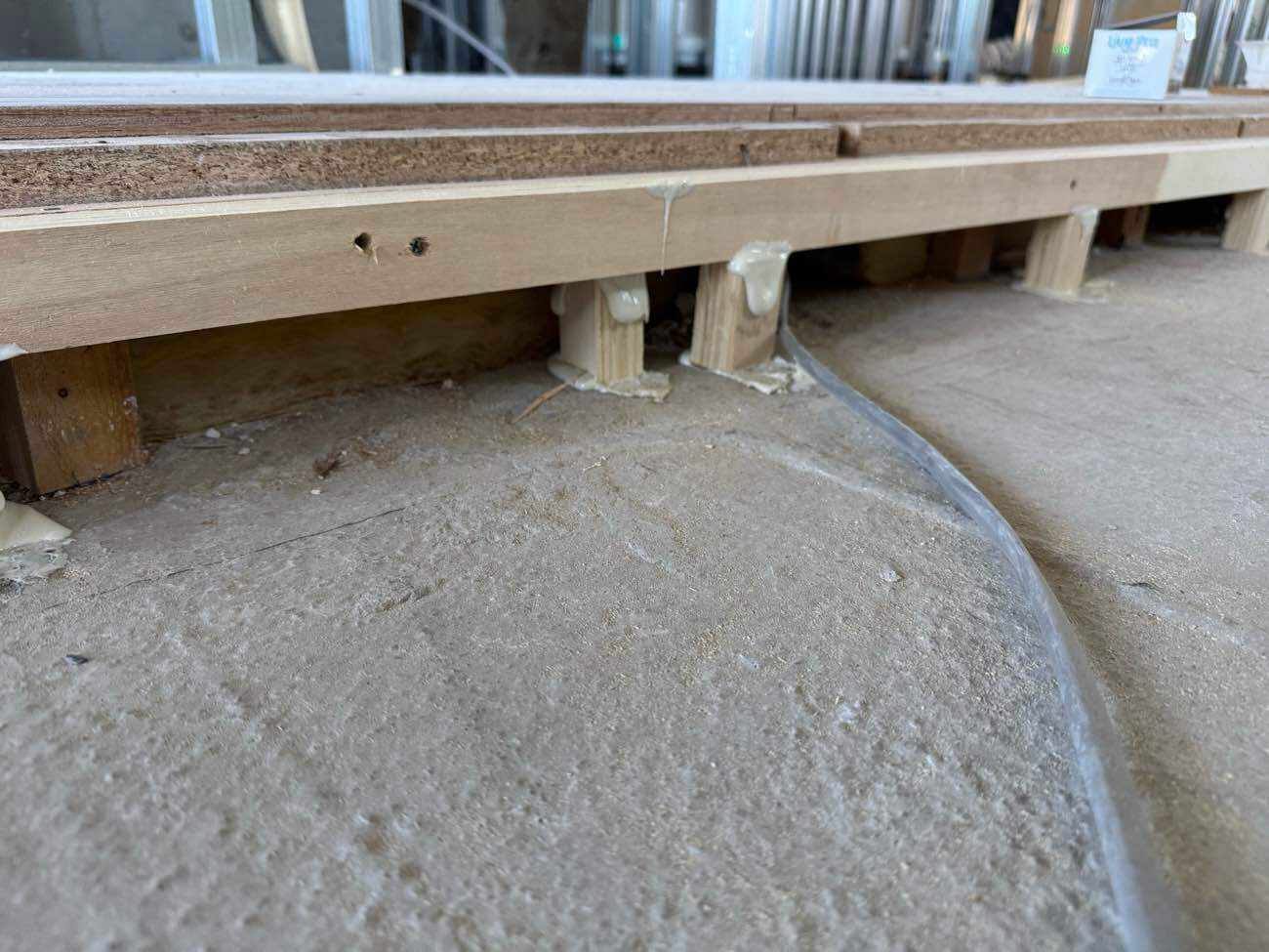 マンション　置床工事　乾式二重床（東京都三鷹市）