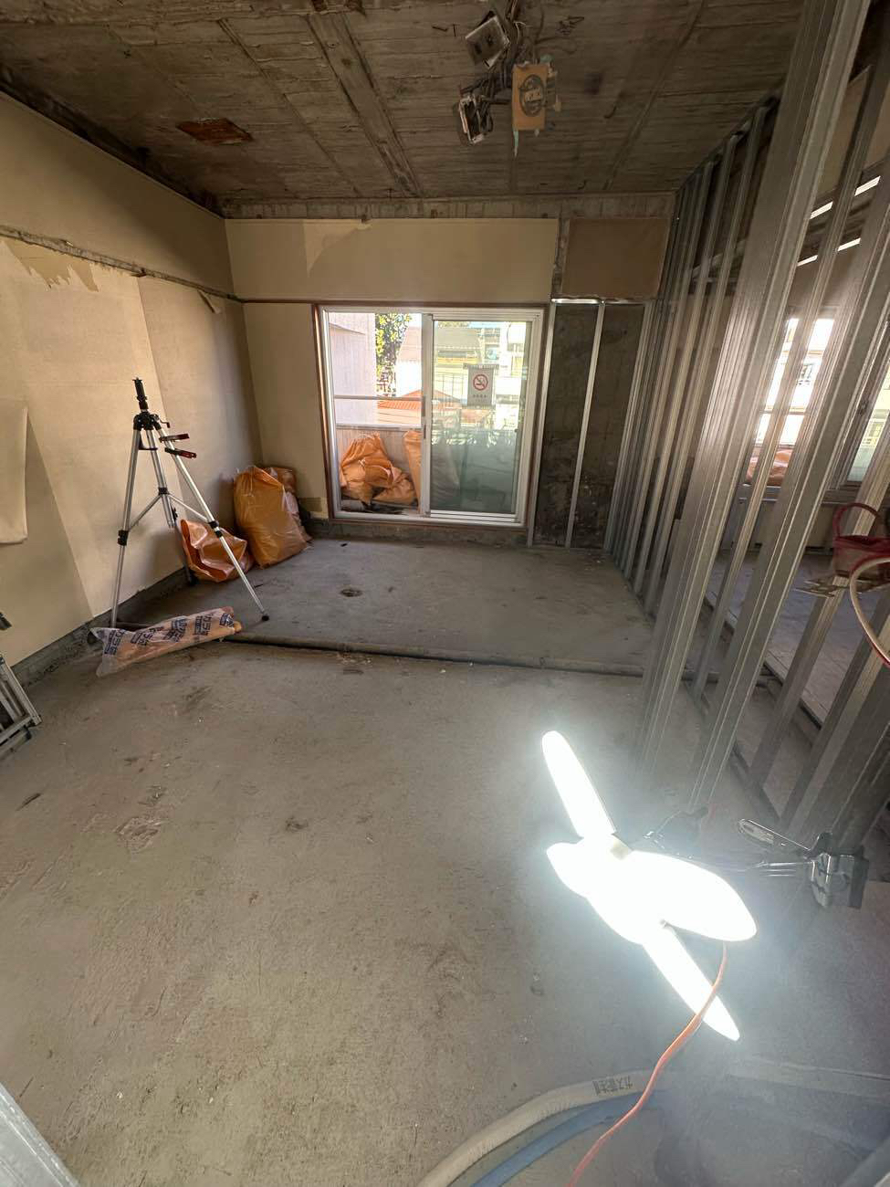 マンション　置床工事　乾式二重床（東京都杉並区）