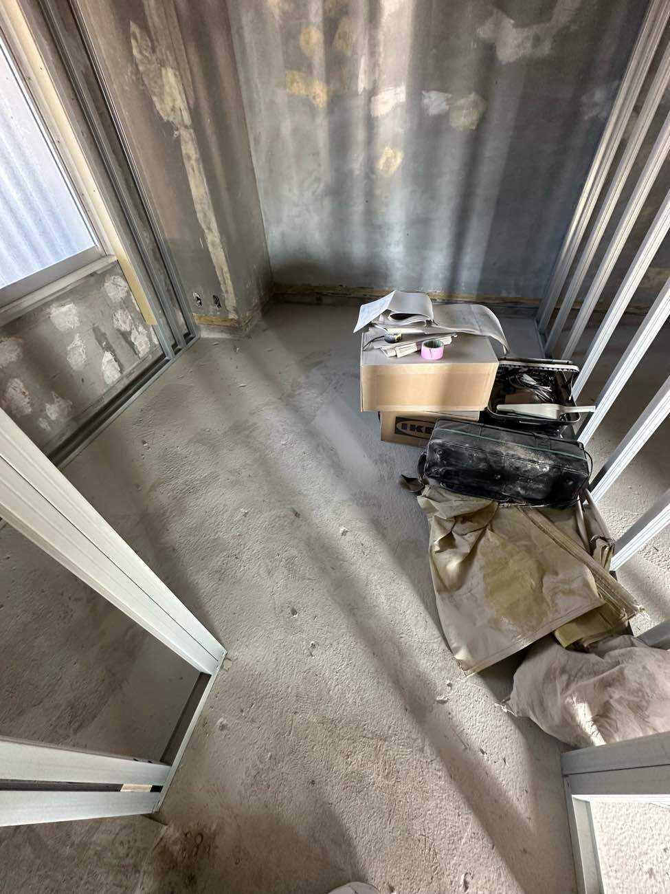 マンション　置床工事　乾式二重床（東京都目黒区）