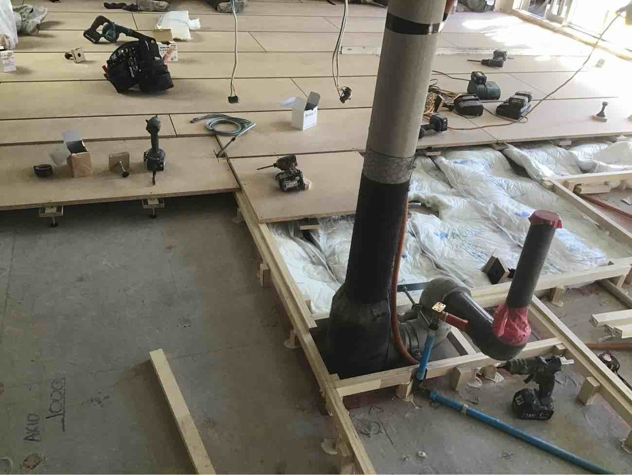 マンション　置床工事　フリーフロアＣＰ（東京都渋谷区）