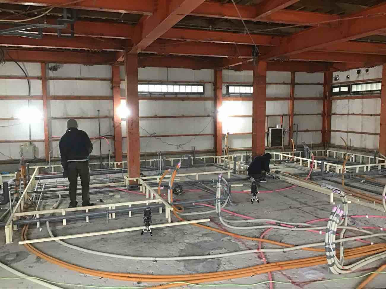 歯科医院　置床工事　乾式二重床（横浜市港南区）