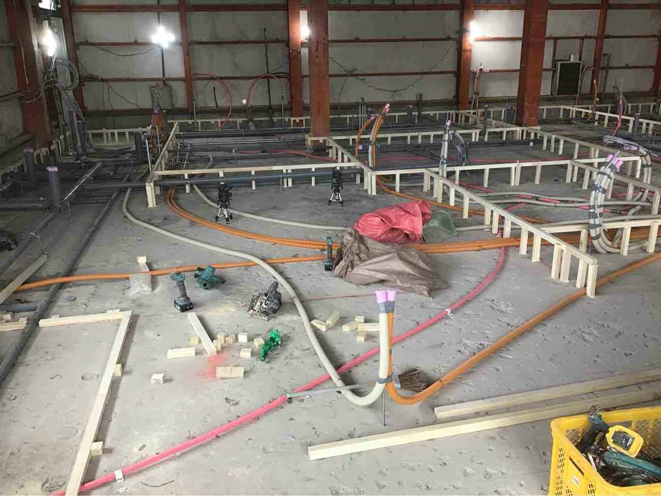 歯科医院　置床工事　乾式二重床（横浜市港南区）