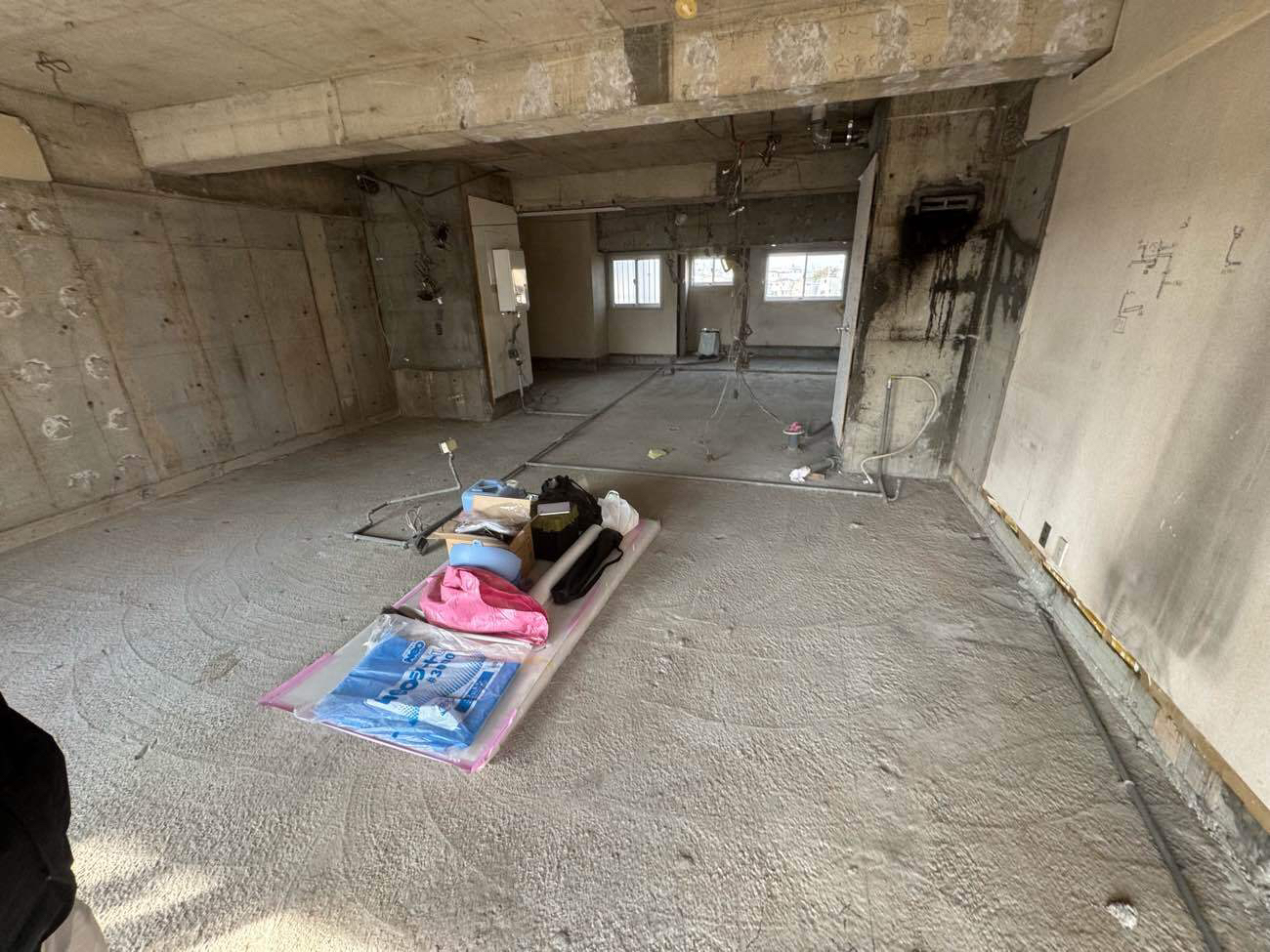 マンション　1日置床工事　フリーフロアＣＰ（東京都世田谷区）