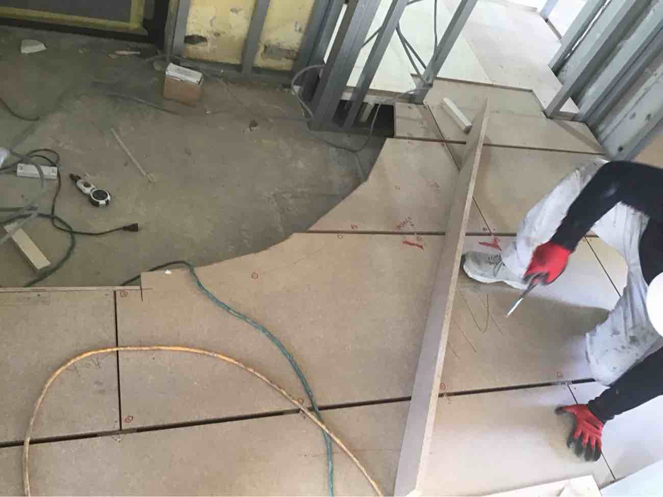 マンション　置床工事　乾式二重床（横浜市港南区）