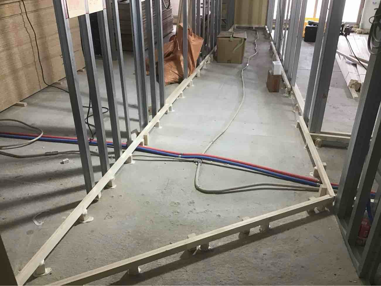 マンション　置床工事フローリング工事　乾式二重床（東京都品川区）