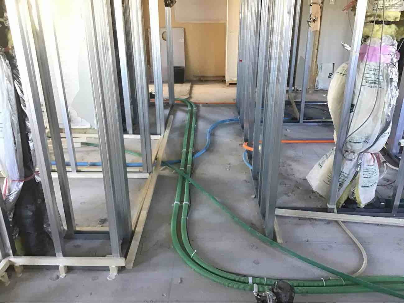 マンション　置床工事　乾式二重床（東京都品川区）