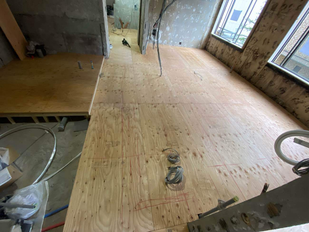 マンション　置床工事　フリーフロアCP（東京都港区）