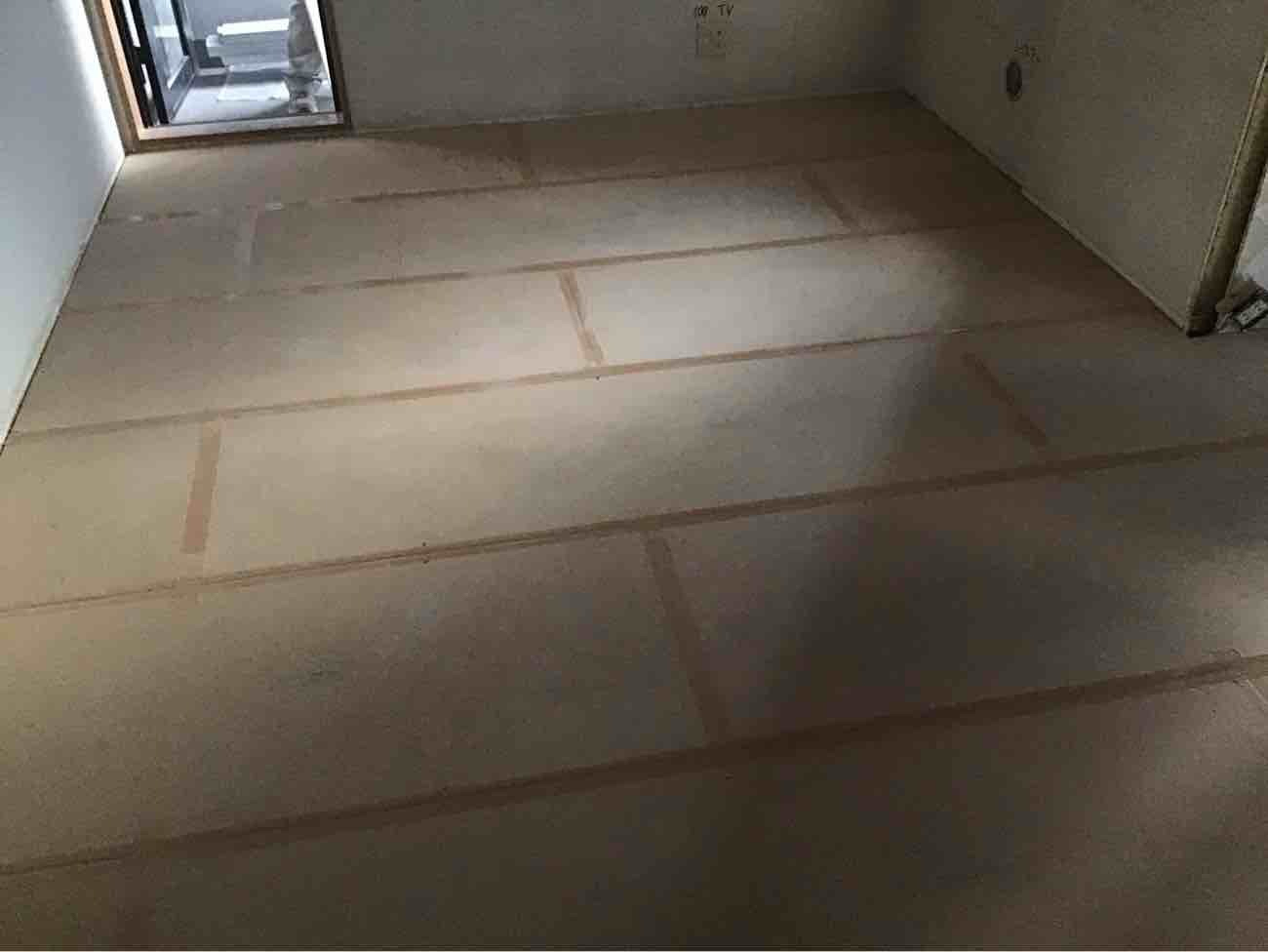 マンション　置床工事　乾式二重床（東京都品川区）