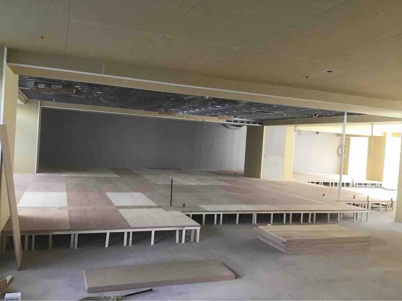 クリニック　置床工事　乾式二重床（東京都文京区）