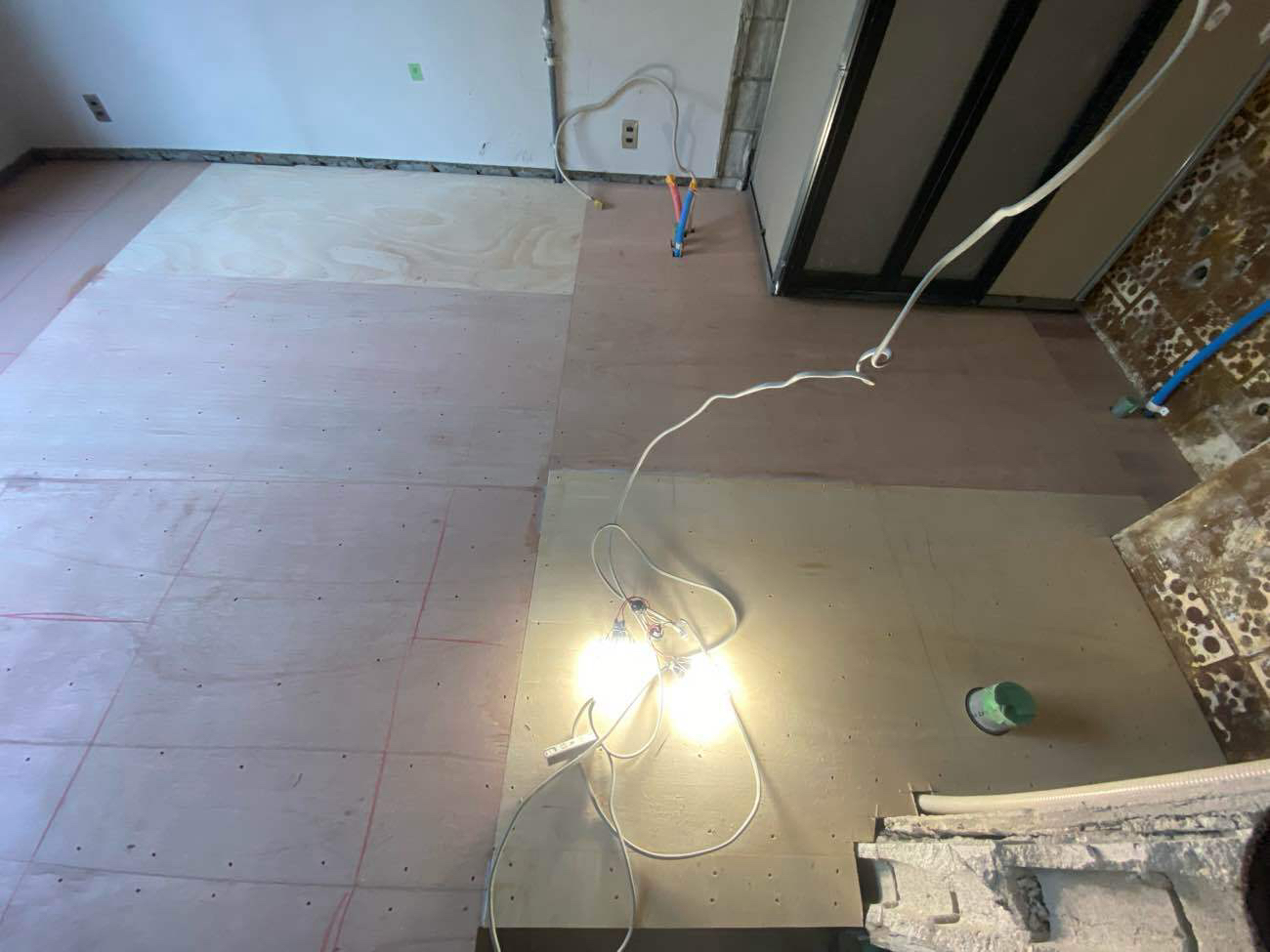 マンション　置床工事　乾式二重床（東京都港区）