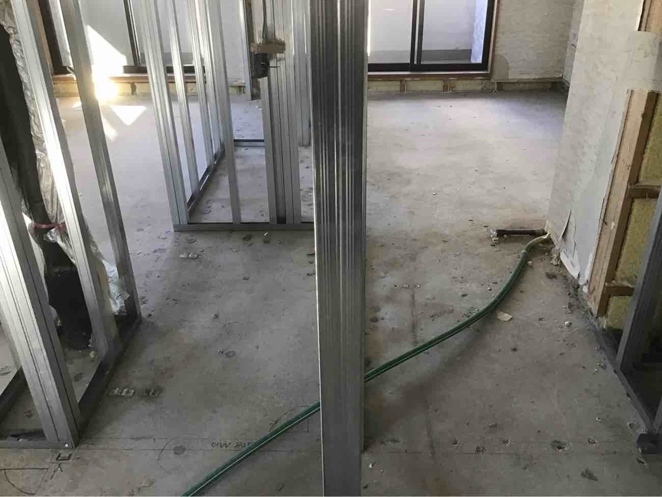 マンション　置床工事　乾式二重床（東京都品川区）