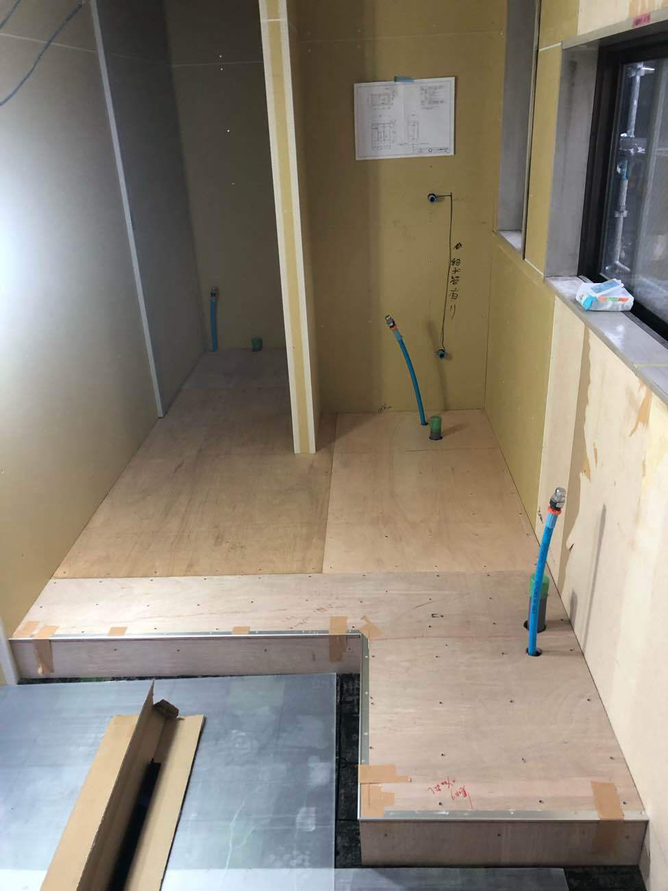 オフィス　置床工事　フリーフロアCP（埼玉県比企郡川島町）