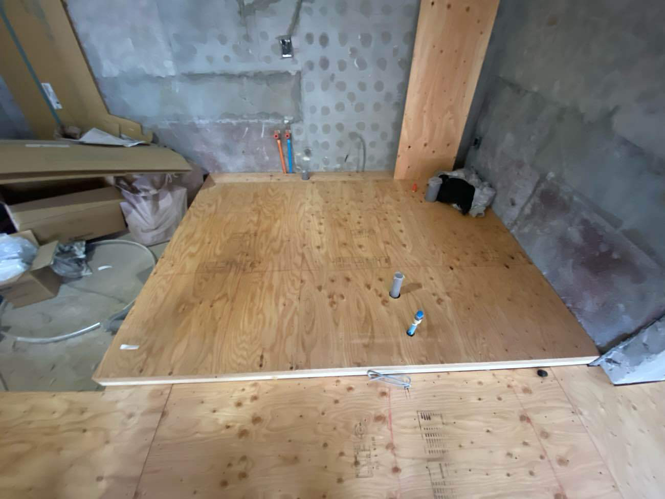 マンション　置床工事　フリーフロアCP（東京都港区）