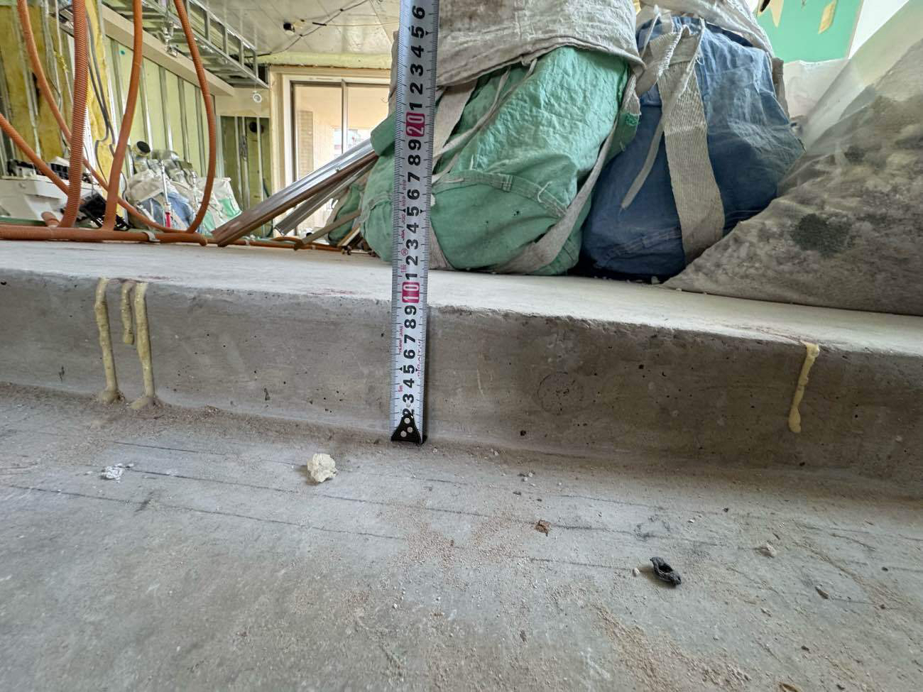 マンション　置床工事　乾式二重床（東京都品川区）