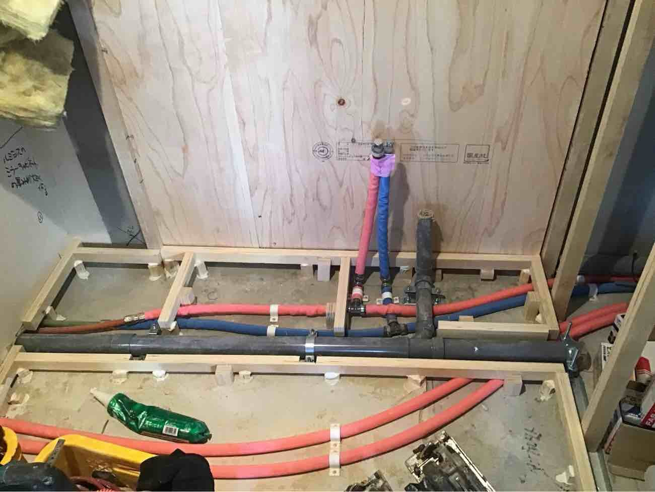 マンション　置床工事　乾式二重床（東京都品川区）