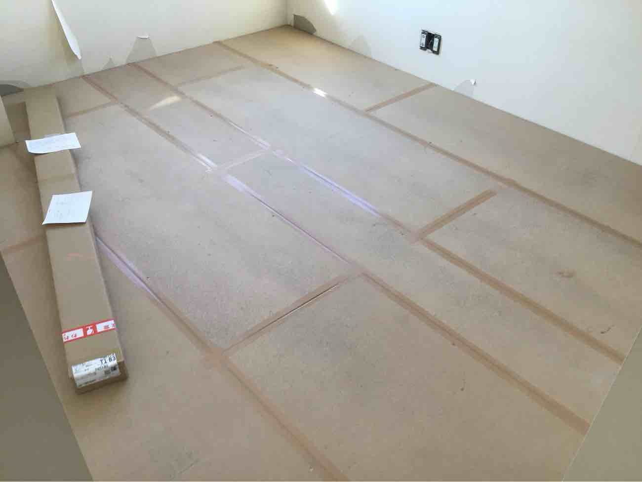 マンション　置床工事　乾式二重床（東京都品川区）