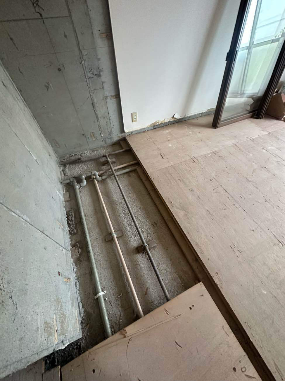 マンション　置床工事　乾式二重床（東京都武蔵野市）