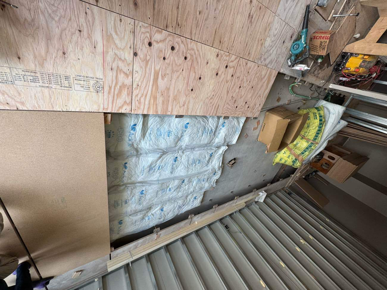 マンション　１日置床工事　フリーフロアCP（東京都中央区）