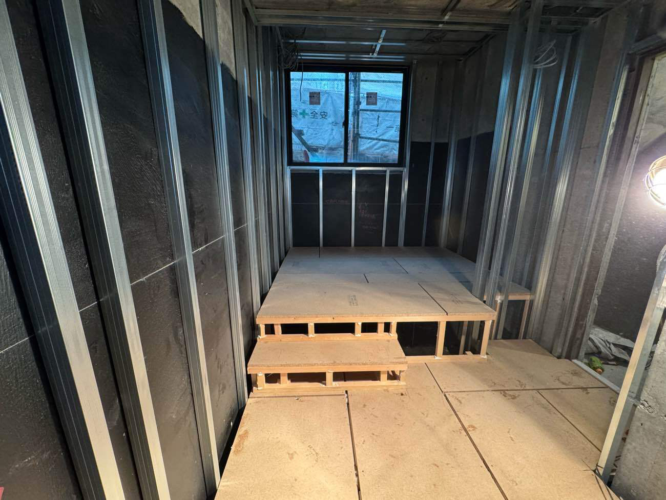 マンション　置床工事　乾式二重床（東京都文京区）