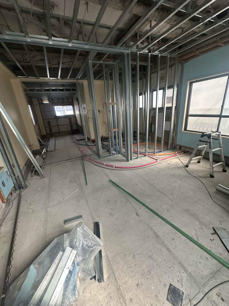 マンション　置床工事　乾式二重床（東京都品川区）