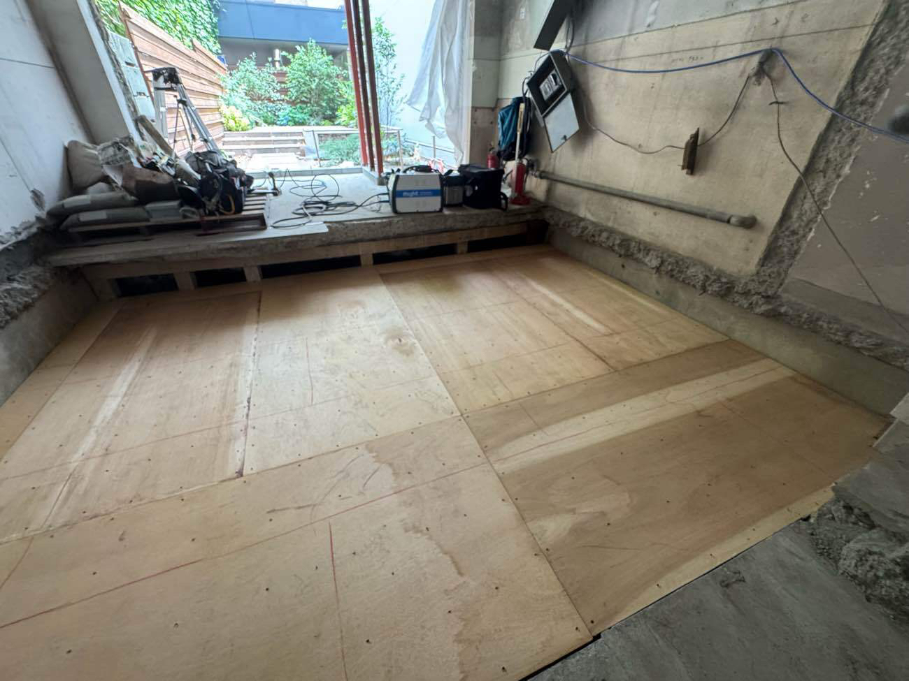 戸建て住宅　置床工事　乾式二重床（横浜市中区）