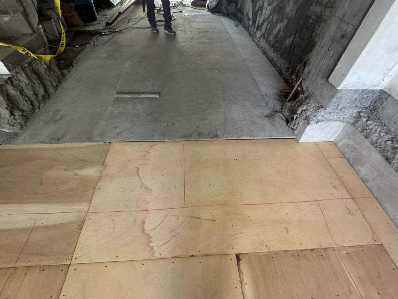 戸建て住宅　置床工事　乾式二重床（横浜市中区）