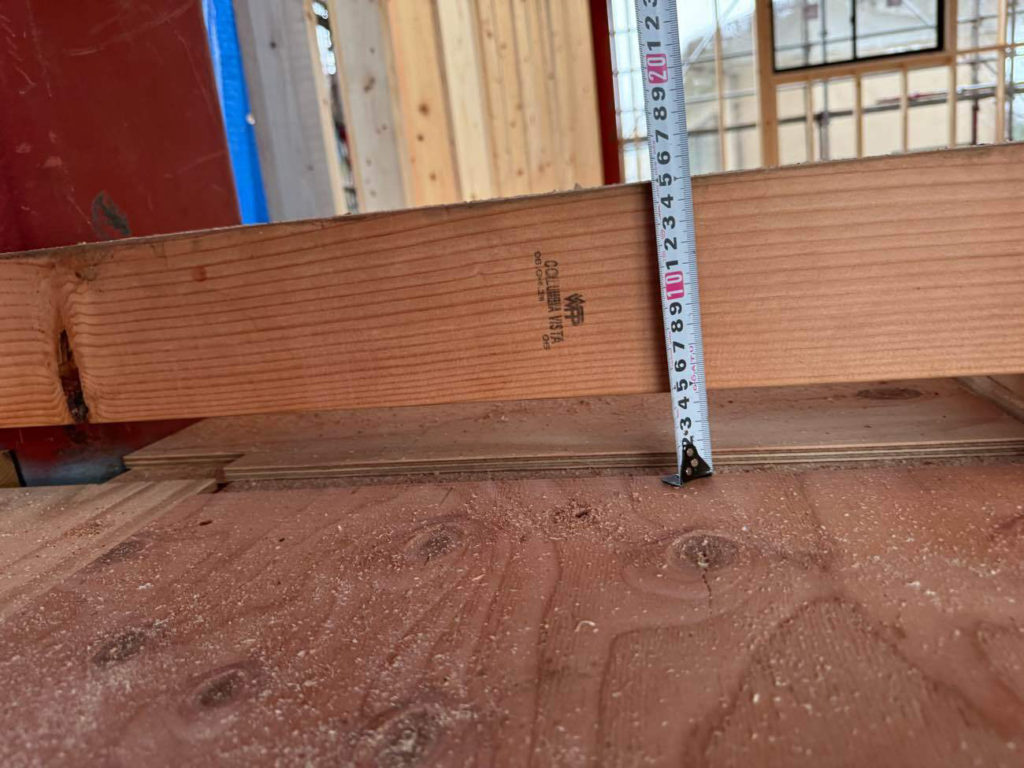 戸建て住宅　置床工事　乾式二重床（山梨県上野原市）