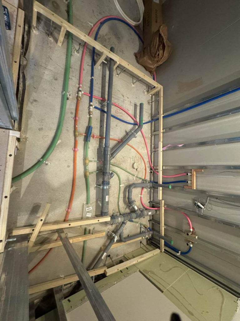 マンション　１日置床工事　乾式二重床（東京都港区）