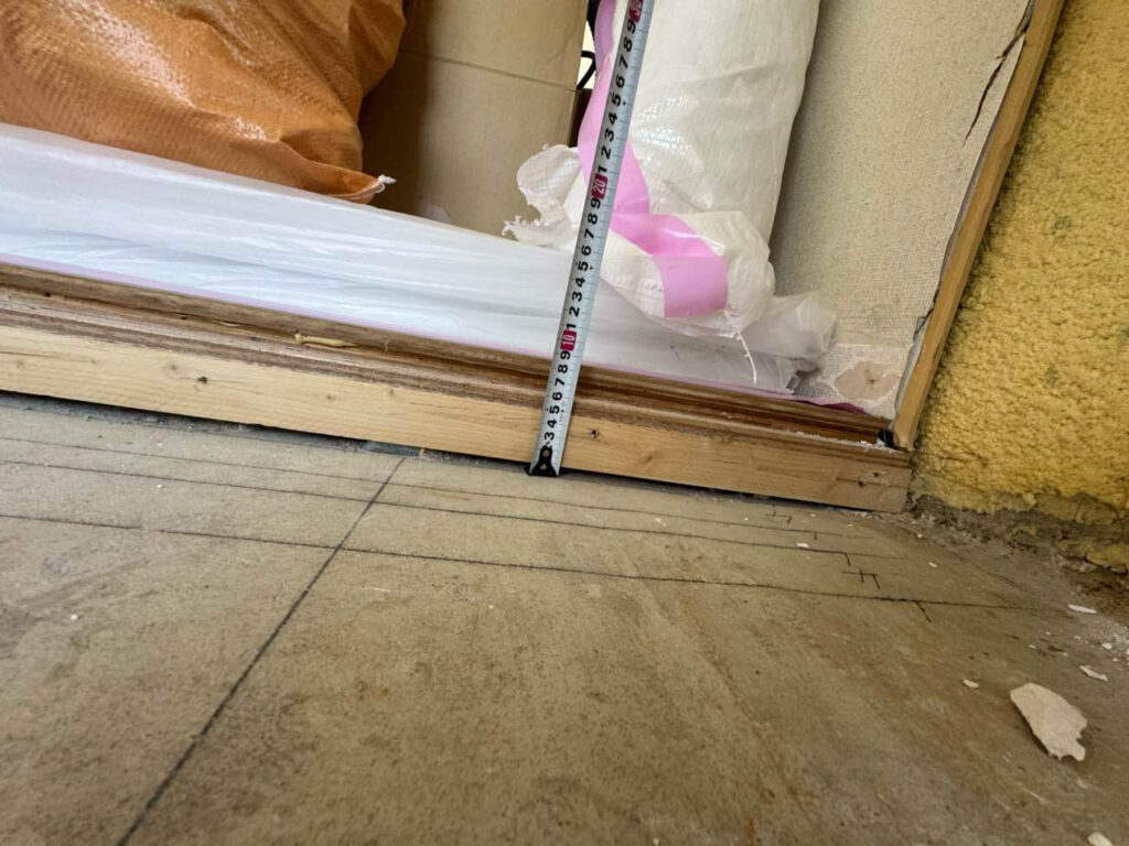 マンション 置床工事　乾式二重床（東京都世田谷区）