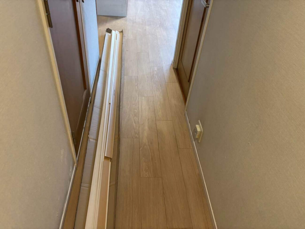 マンション　置床工事　乾式二重床（東京都品川区）