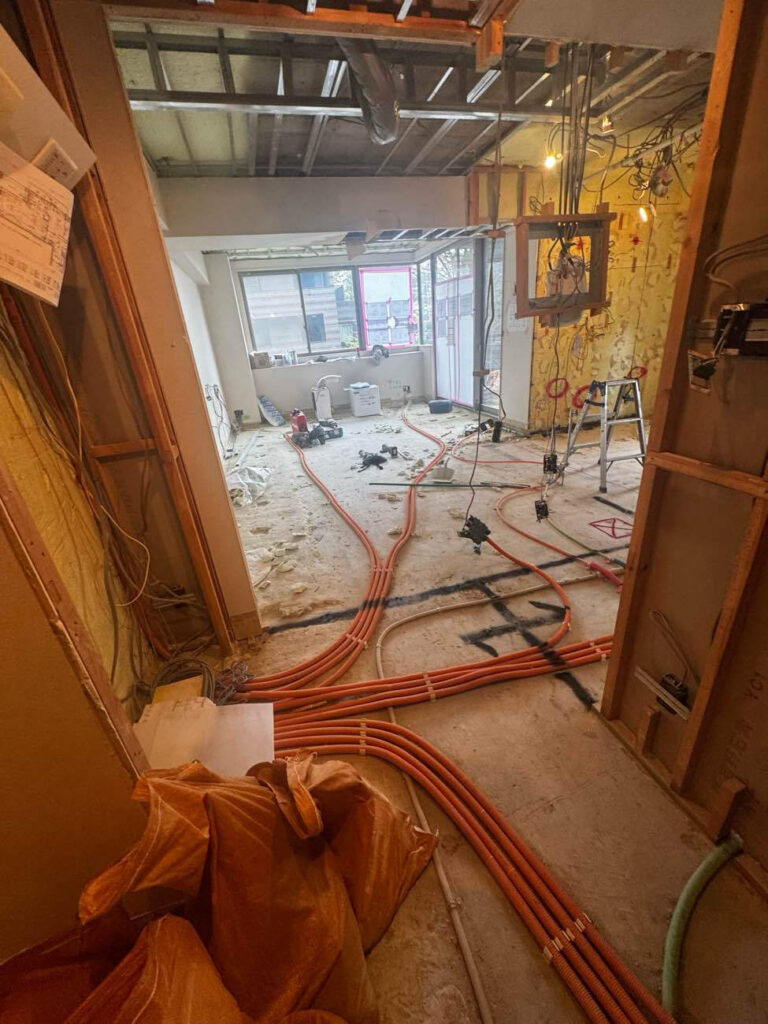 マンション　置床工事　乾式二重床（東京都世田谷区）