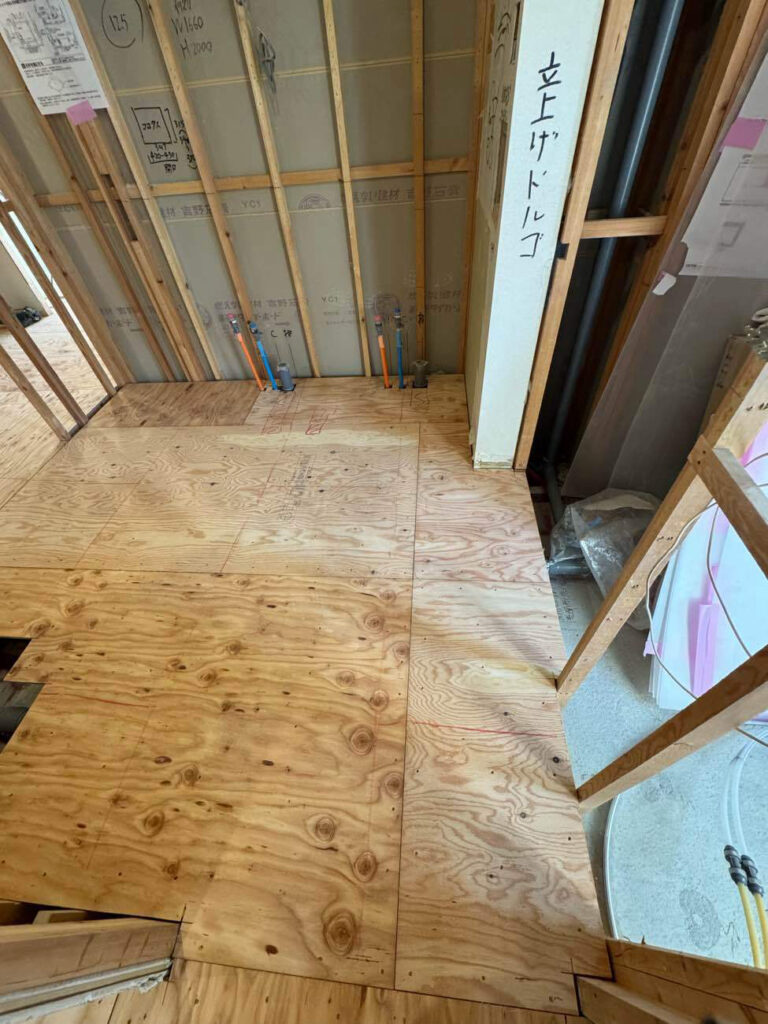 マンション　置床工事　乾式二重床（東京都世田谷区）